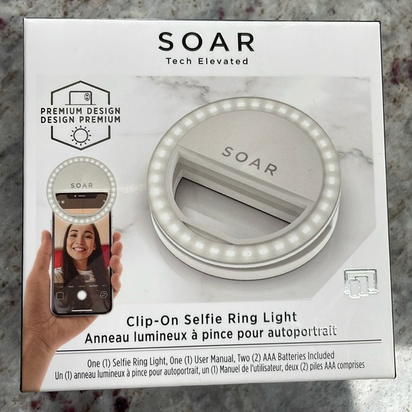 SOAR Other - SOAR, clip-on selfie ring light, NIB